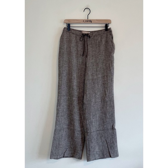 Luca Luca Silk and Wool Tan Trouser Pants - Picture 1 of 6